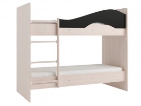 Кровать двухъярусная Мая на латофлексах млечный дуб-венге в Миассе - miass.magazinmebel.ru | фото