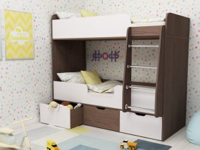 Кровать двухъярусная Малыш двойняшка бодега-белый в Миассе - miass.magazinmebel.ru | фото - изображение 1