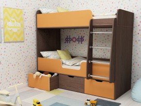 Кровать двухъярусная Малыш двойняшка бодега-оранжевый в Миассе - miass.magazinmebel.ru | фото
