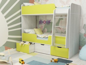Кровать двухъярусная Малыш двойняшка винтерберг-лайм в Миассе - miass.magazinmebel.ru | фото