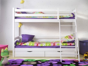 Кровать двухъярусная Сонечка с ящиками и лестницей в Миассе - miass.magazinmebel.ru | фото - изображение 2