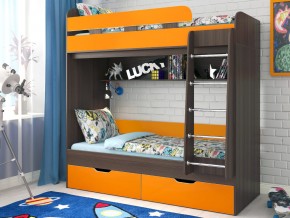 Кровать двухъярусная Юниор 5 Бодего-Оранжевый в Миассе - miass.magazinmebel.ru | фото