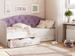 Кровать Эльза Белый-фиолетовый в Миассе - miass.magazinmebel.ru | фото