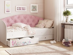 Кровать Эльза Белый-розовый в Миассе - miass.magazinmebel.ru | фото