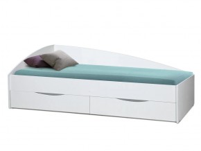 Кровать Фея-3 асимметричная 1900х800 белый в Миассе - miass.magazinmebel.ru | фото