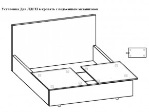 Кровать Феодосия норма 160 с механизмом подъема и дном ЛДСП в Миассе - miass.magazinmebel.ru | фото - изображение 5