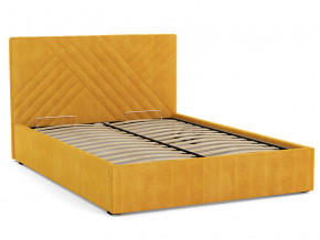 Кровать Гамма 1400 с основанием велюр тенерифе куркума в Миассе - miass.magazinmebel.ru | фото - изображение 2