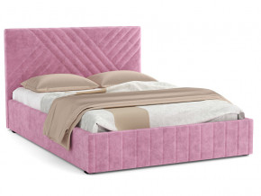 Кровать Гамма 1400 с основанием велюр тенерифе розовый в Миассе - miass.magazinmebel.ru | фото