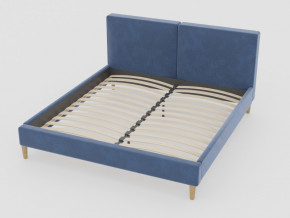 Кровать Линси 1200 синий в Миассе - miass.magazinmebel.ru | фото - изображение 1