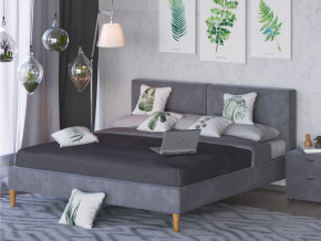 Кровать Линси 1800 серый в Миассе - miass.magazinmebel.ru | фото - изображение 2