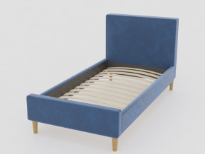Кровать Линси 900 синий в Миассе - miass.magazinmebel.ru | фото