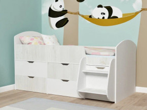 Кровать Малыш-7 белое дерево-винтерберг в Миассе - miass.magazinmebel.ru | фото