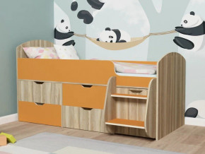 Кровать Малыш-7 Ясень-оранж в Миассе - miass.magazinmebel.ru | фото - изображение 1