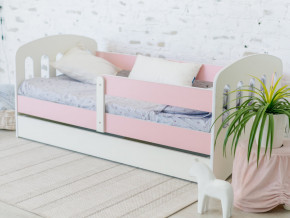 Кровать Малыш с ящиком розовый в Миассе - miass.magazinmebel.ru | фото - изображение 1