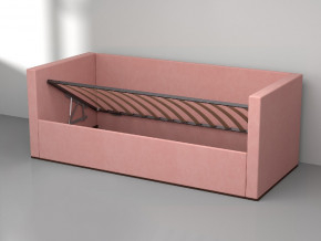 Кровать мягкая с подъёмным механизмом арт. 030 розовый в Миассе - miass.magazinmebel.ru | фото - изображение 2
