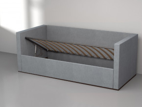 Кровать мягкая с подъёмным механизмом арт. 030 серый в Миассе - miass.magazinmebel.ru | фото - изображение 2