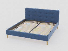 Кровать Пайли 1400 синий в Миассе - miass.magazinmebel.ru | фото