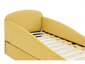 Кровать с ящиком Letmo горчичный (велюр) в Миассе - miass.magazinmebel.ru | фото - изображение 3