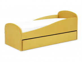 Кровать с ящиком Letmo горчичный (велюр) в Миассе - miass.magazinmebel.ru | фото - изображение 9