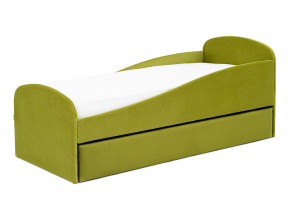 Кровать с ящиком Letmo оливковый (велюр) в Миассе - miass.magazinmebel.ru | фото - изображение 8