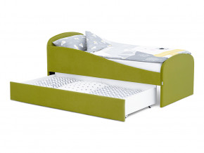 Кровать с ящиком Letmo оливковый (велюр) в Миассе - miass.magazinmebel.ru | фото - изображение 9