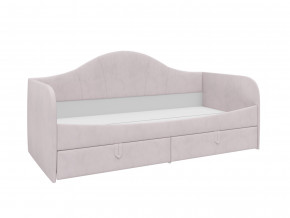 Кровать с мягкой обивкой Алиса ПМ-332.18 велюр розовый в Миассе - miass.magazinmebel.ru | фото
