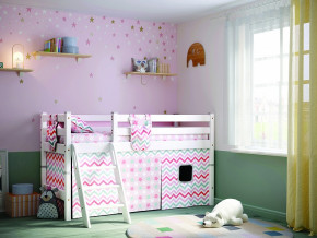 Кровать с наклонной лестницей Соня Вариант 12 белая в Миассе - miass.magazinmebel.ru | фото