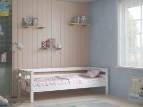 Кровать с задней защитой Соня Вариант 2 белая в Миассе - miass.magazinmebel.ru | фото