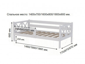 Кровать софа Аист-3 Прованс белый 1600х800 мм в Миассе - miass.magazinmebel.ru | фото - изображение 2