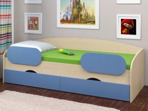Кровать Соня 2 дуб молочный-голубой в Миассе - miass.magazinmebel.ru | фото - изображение 2