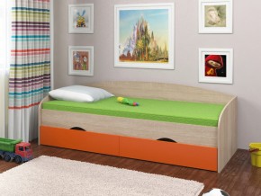 Кровать Соня 2 сонома-оранжевый в Миассе - miass.magazinmebel.ru | фото