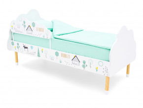 Кровать Stumpa Облако с бортиком рисунок Ферма в Миассе - miass.magazinmebel.ru | фото