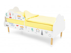 Кровать Stumpa Облако с бортиком рисунок Шале в Миассе - miass.magazinmebel.ru | фото