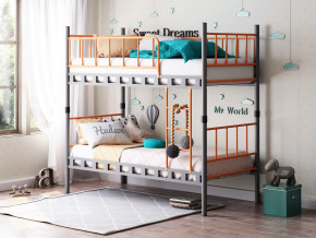Кровать-трансформер Мальта серый с оранжевым в Миассе - miass.magazinmebel.ru | фото - изображение 1