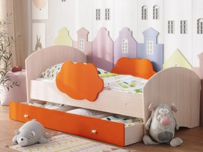Кровать Тучка с ящиком дуб-оранж в Миассе - miass.magazinmebel.ru | фото