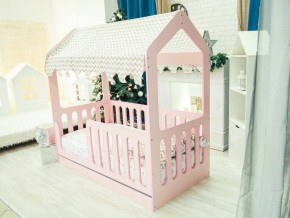 Кроватка-Домик с ящиком розовая в Миассе - miass.magazinmebel.ru | фото