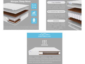 Матрас Sleep Nova шириной 1600 мм в Миассе - miass.magazinmebel.ru | фото - изображение 2