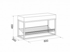 Обувница Крафт 1 G61771 в Миассе - miass.magazinmebel.ru | фото - изображение 2