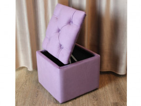 Пуф с каретной стяжкой и ящиком для хранения фиолетовый в Миассе - miass.magazinmebel.ru | фото - изображение 4