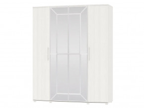 Шкаф 4-х дверный Амели 4-5200 Рамух белый в Миассе - miass.magazinmebel.ru | фото