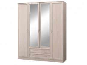 Шкаф 4-х дверный с зеркалом и ящиками Верона в Миассе - miass.magazinmebel.ru | фото