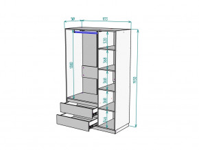 Шкаф Malta light H298 Белый в Миассе - miass.magazinmebel.ru | фото - изображение 2