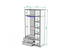 Шкаф Malta light H298 с антресолью HA3 Белый в Миассе - miass.magazinmebel.ru | фото - изображение 2