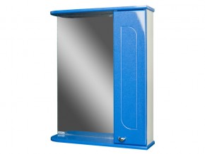 Шкаф зеркало Радуга Синий металлик 50 левый/правый в Миассе - miass.magazinmebel.ru | фото