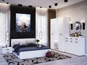 Спальня Нэнси New МДФ Белый глянец холодный, Белый в Миассе - miass.magazinmebel.ru | фото
