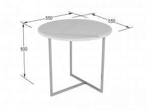 Стол журнальный Альбано белый мрамор в Миассе - miass.magazinmebel.ru | фото - изображение 2