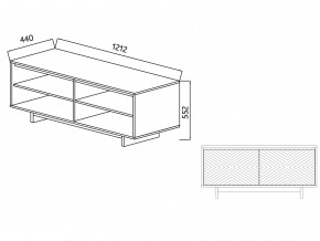 Тумба для ТВА Moderno-1200 Ф4 в Миассе - miass.magazinmebel.ru | фото - изображение 4