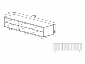 Тумба для ТВА Moderno-1800 Ф5 в Миассе - miass.magazinmebel.ru | фото - изображение 5