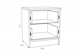 Тумба прикроватная Оливия НМ 040.37 Х в Миассе - miass.magazinmebel.ru | фото - изображение 2
