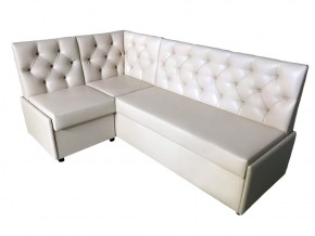 Угловой диван Призма со стяжками белый со спальным местом в Миассе - miass.magazinmebel.ru | фото